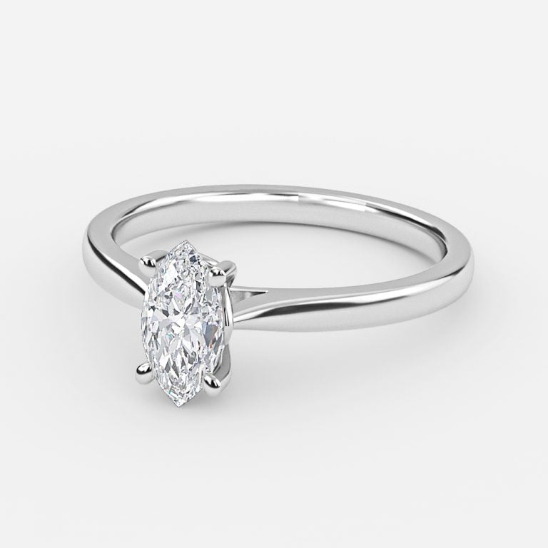 Violette Marquise Solitaire Lab Grown Diamond Engagement Ring