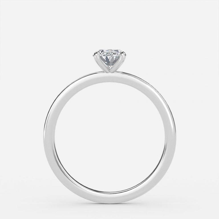 Nhẫn đính hôn kim cương nhân tạo Jiani Oval Solitaire