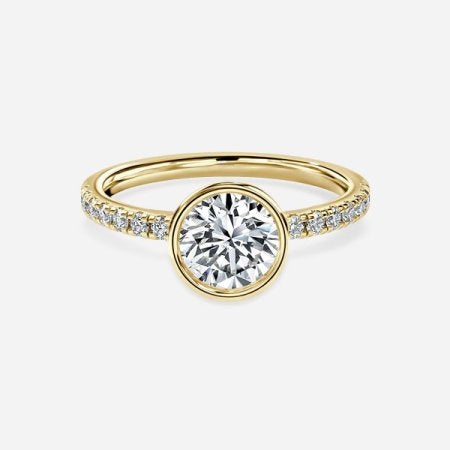Hex-Round-Lab-Grown-Diamond-Side-Stone-Engagement-Ring