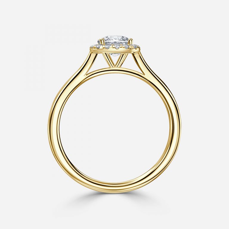 Levi Cushion Halo Lab Grown Diamond Engagement Ring