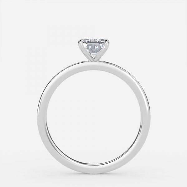 Nhẫn đính hôn kim cương nhân tạo Jiani Emerald Solitaire