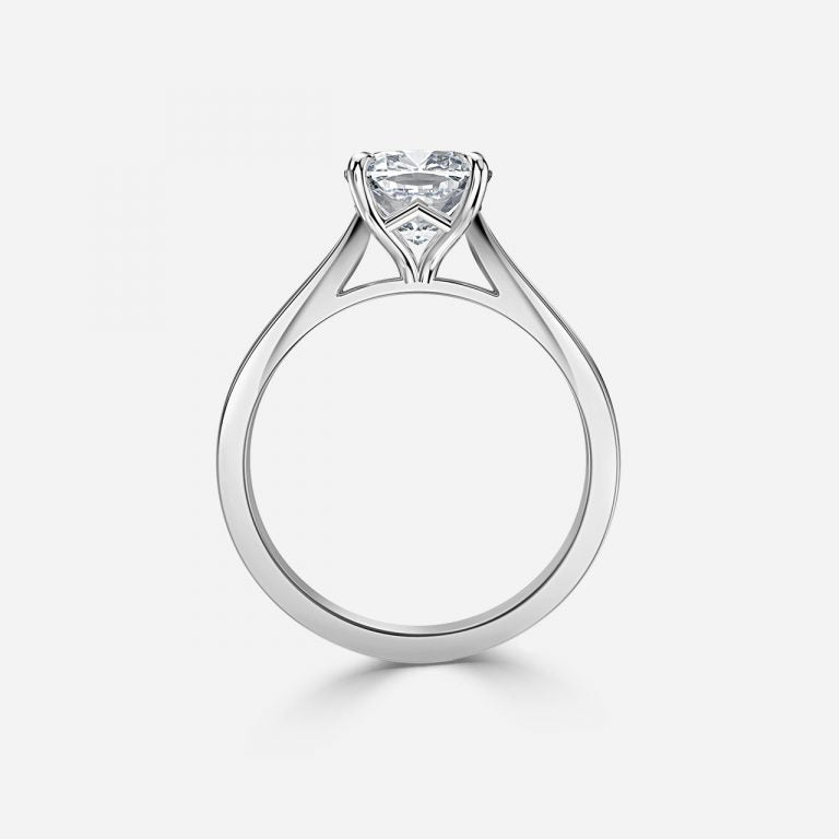 Violette Cushion Solitaire Lab Grown Diamond Engagement Ring