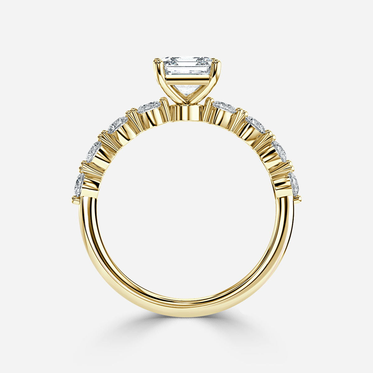 Nhẫn đính hôn kim cương nhân tạo độc đáo của Vivian Asscher