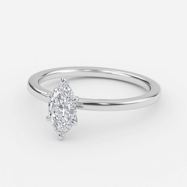 Nhẫn đính hôn kim cương nhân tạo Jiani Marquise Solitaire