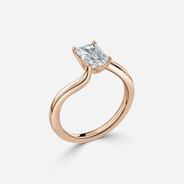 Antares Radiant Solitaire Lab Grown Diamond Engagement Ring