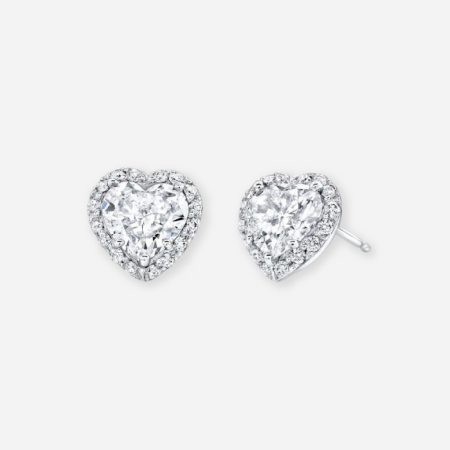 Heart-Lab-Grown-Diamond-Halo-Earring