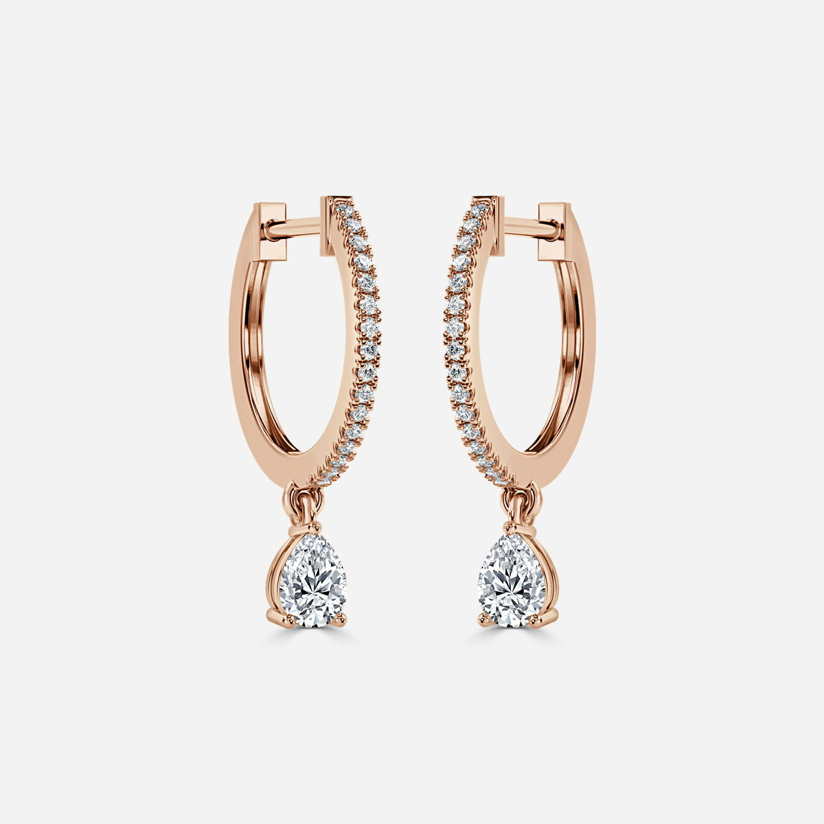 Sia Pear Hoop Earring