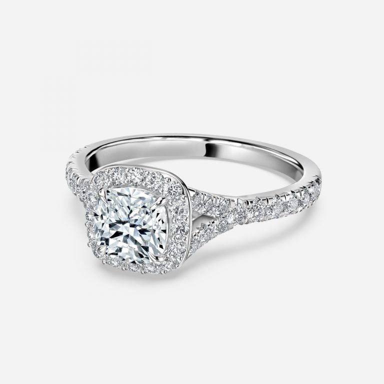 Chelsea Cushion Halo Lab Grown Diamond Engagement Ring