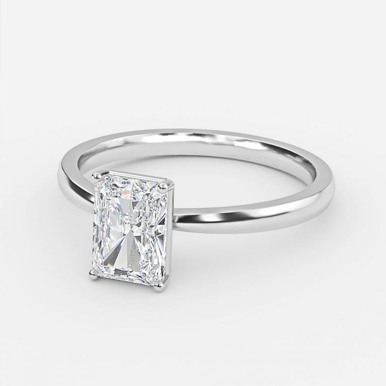 Esme Radiant Solitaire Lab Grown Diamond Engagement Ring