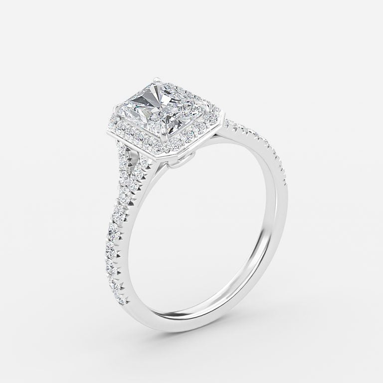 Chelsea Radiant Halo Lab Grown Diamond Engagement Ring