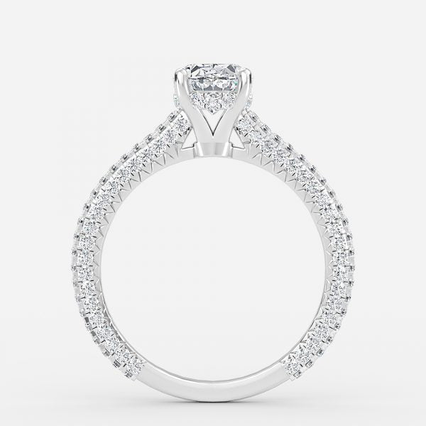 Nhẫn đính hôn kim cương nhân tạo Hidden Halo Iona Oval