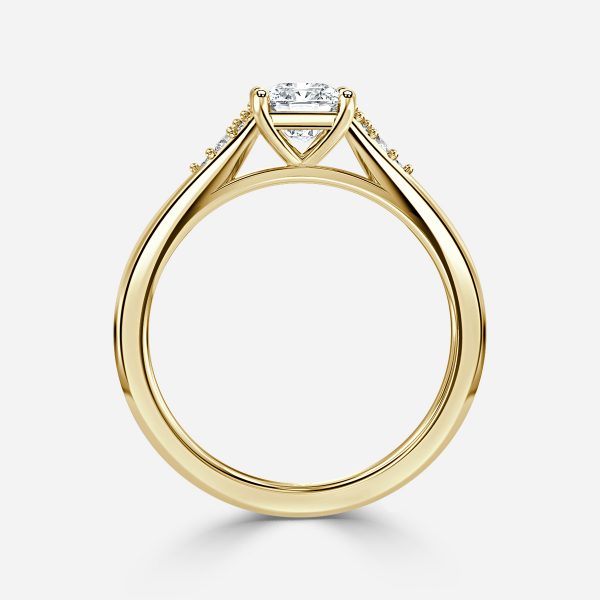 Anastasia Cushion Three Stone Lab Grown Diamond Engagement Ring