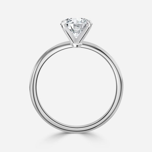 Alika Round Lab Created Diamond Solitaire Engagement Ring