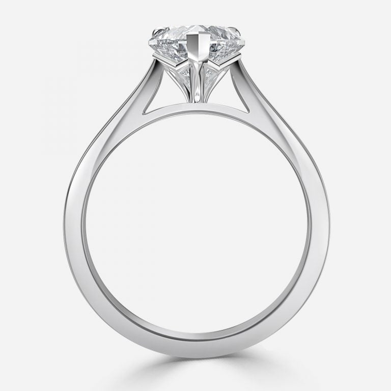 Nhẫn đính hôn kim cương nhân tạo Violette Heart