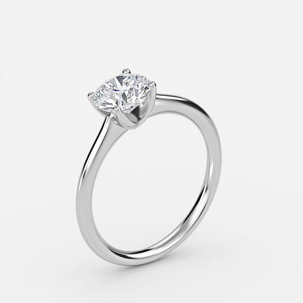 Catalina Round Lab Created Diamond Solitaire Engagement Ring