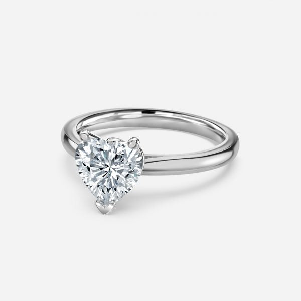 Nhẫn đính hôn kim cương nhân tạo Florian Heart