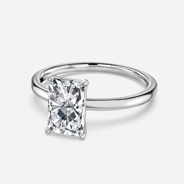 Celtic Radiant Solitaire Lab Grown Diamond Engagement Ring