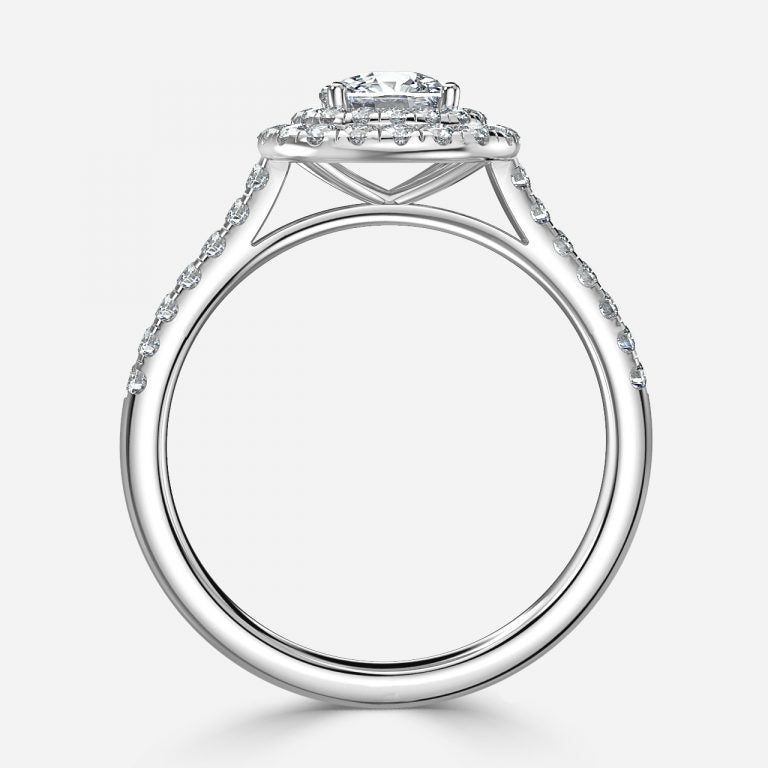 Laila Cushion Halo Lab Grown Diamond Engagement Ring