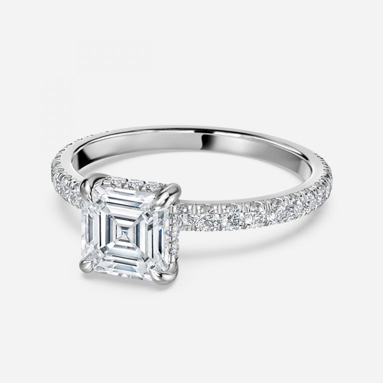 Lucian Asscher Hidden Halo Engagement Ring