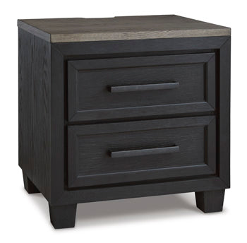 Foyland Two Drawer Night Stand