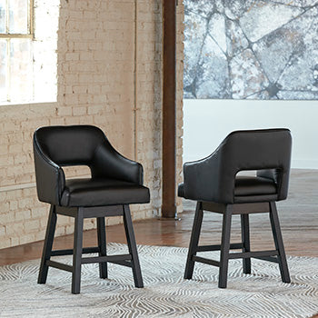 Tallenger Upholstery Swivel Barstool (2/CN)