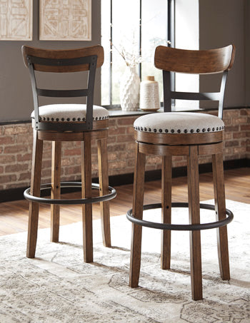 Valebeck Tall Upholstery Swivel Barstool(1/CN)