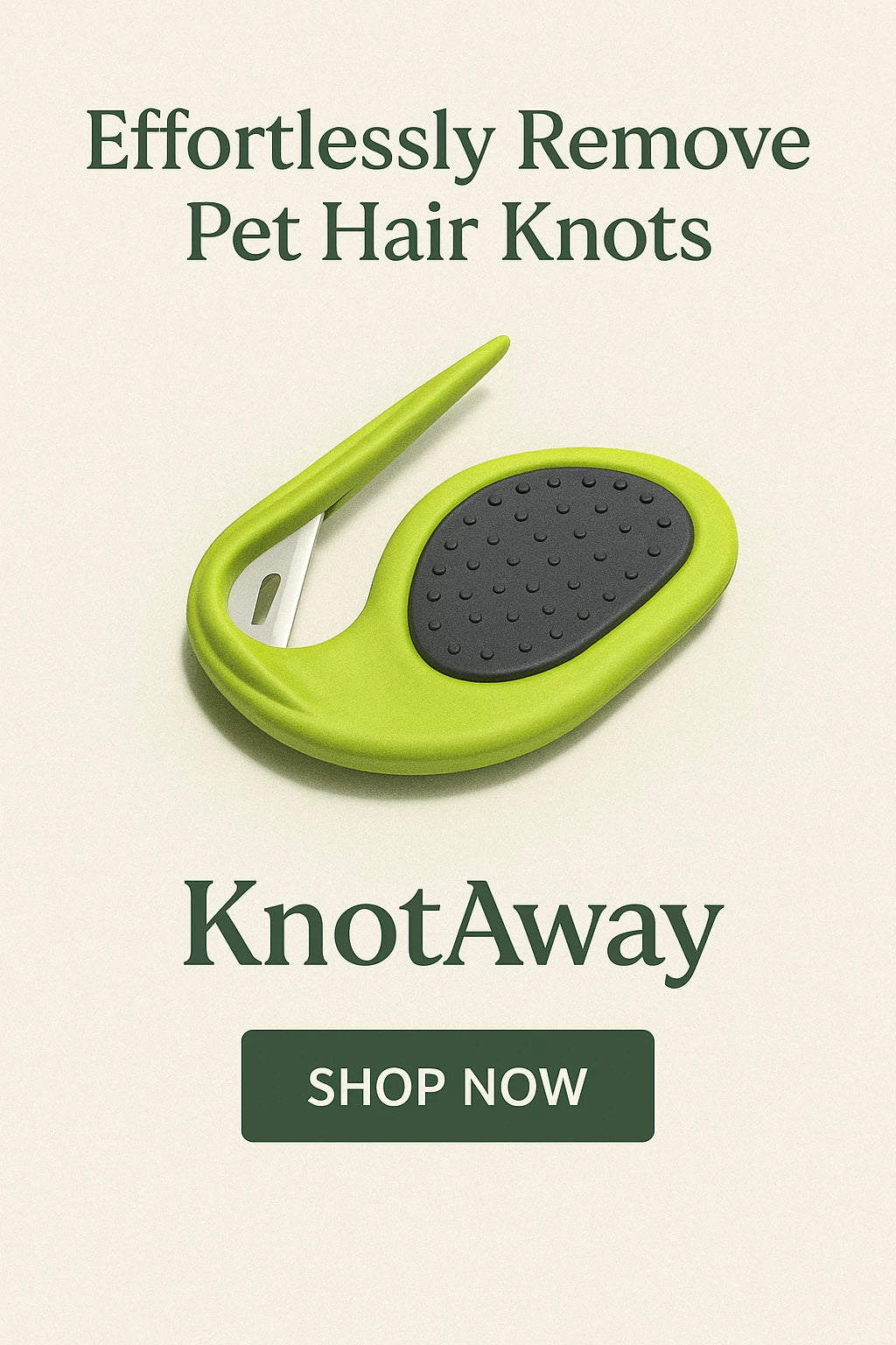 Premium Pet Knot Remover Comb – Gentle & Quick Hair Detangling Tool for All Pets