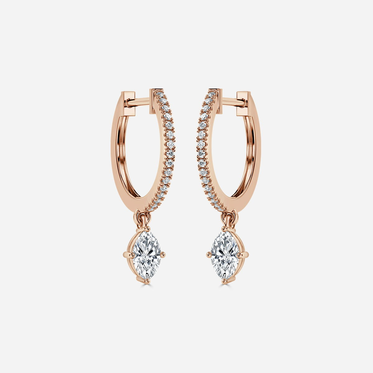 Sia Marquise Hoop Earring
