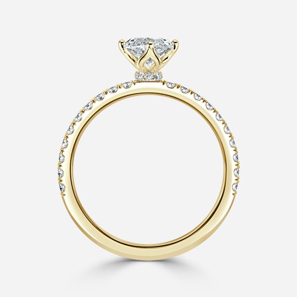 Lepidus Marquise HIdden Halo Lab Grown Diamond Engagement Ring