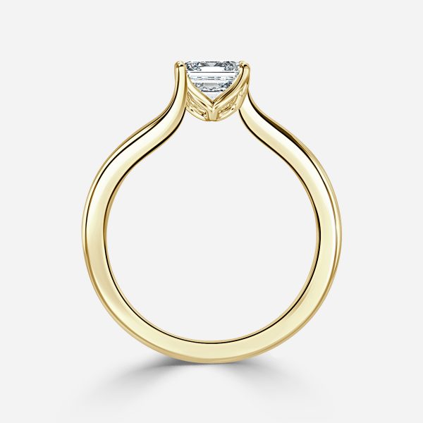 Antares Asscher Solitaire Lab Grown Diamond Engagement Ring