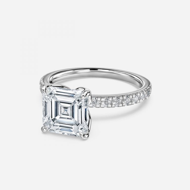 Nhẫn đính hôn kim cương Moonlight Asscher