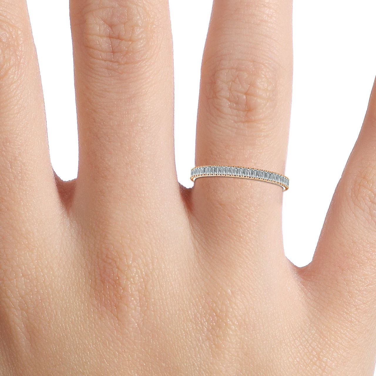 Whisper Baguette Diamond Wedding Ring