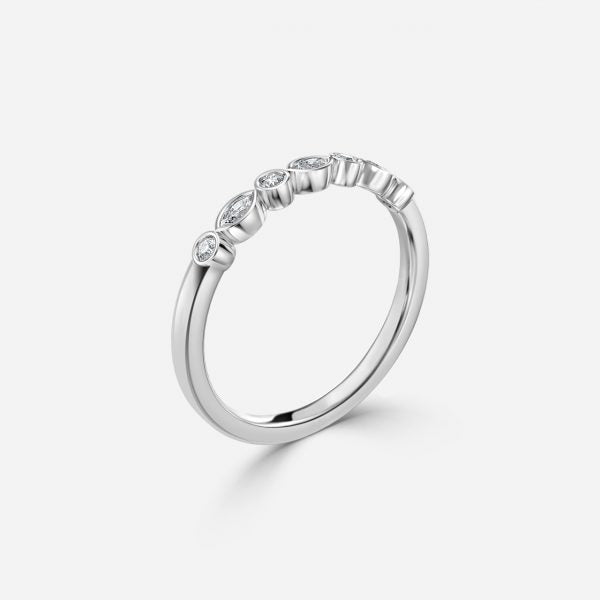 Bezel Set Stackable Ring