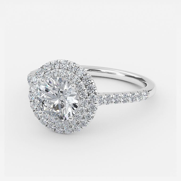 Laila Round Lab Grown Diamond Halo Engagement Ring