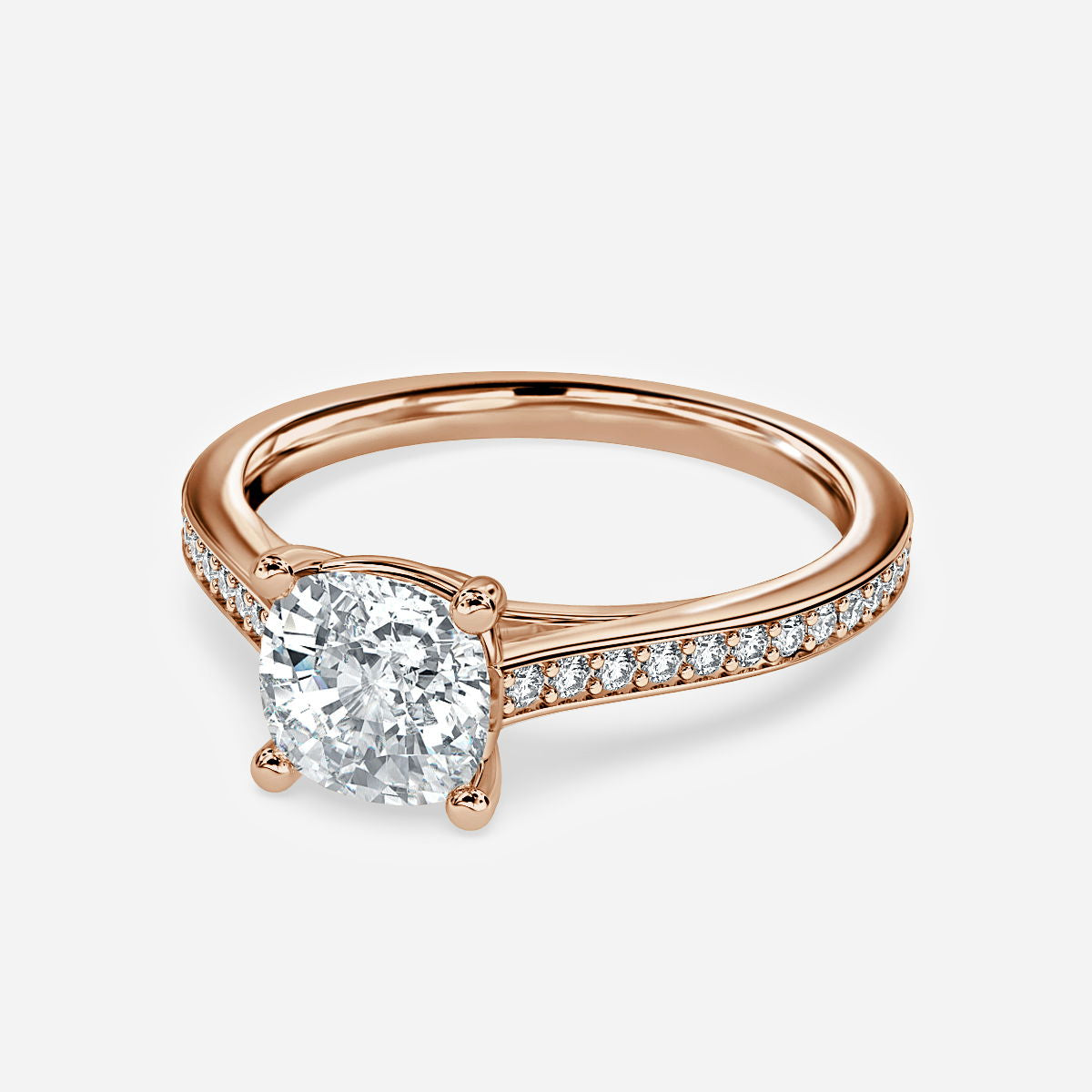 Nhẫn đính hôn kim cương West Cushion