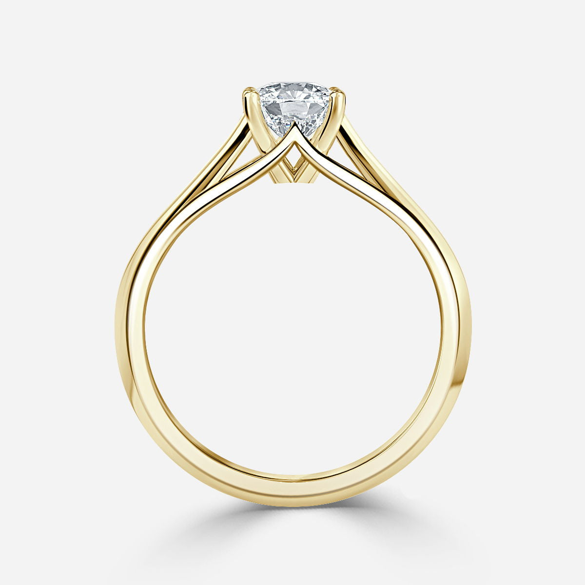Nhẫn đính hôn kim cương nhân tạo Katelyn Cushion Solitaire