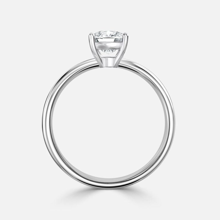 Celtic Cushion Solitaire Lab Grown Diamond Engagement Ring