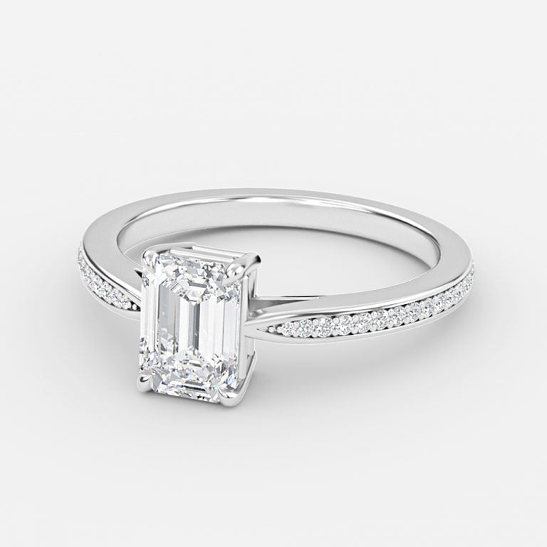 Nhẫn đính hôn kim cương Fior Emerald