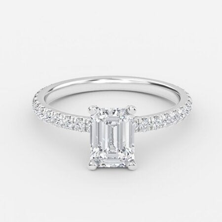 Josephine-Emerald-Diamond-Band-Engagement-Ring