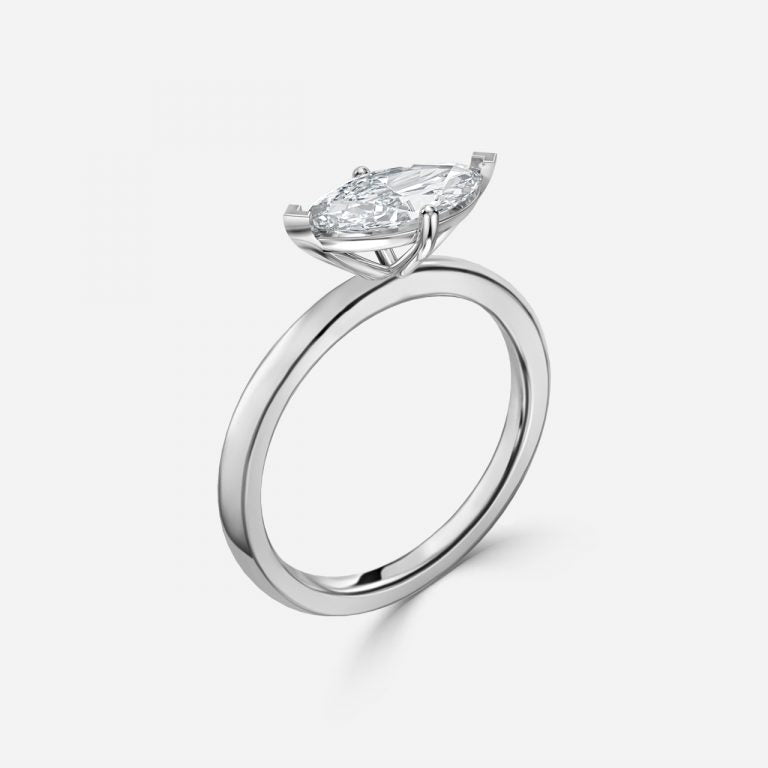 Demi Marquise Solitaire Lab Created Diamond Engagement Ring