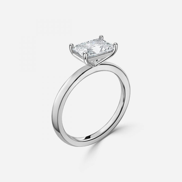 Demi Radiant Solitaire Lab Grown Diamond Engagement Ring
