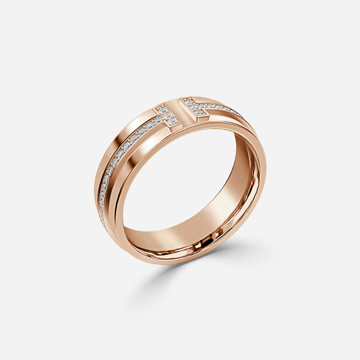 Nhẫn cưới kim cương hẹp