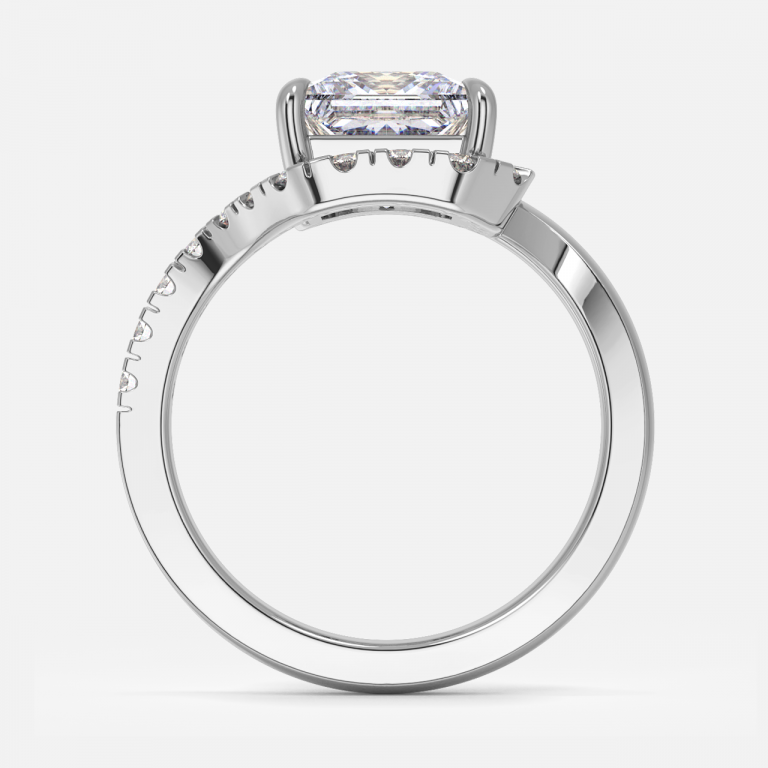 Neto Princess Halo Lab Grown Diamond Engagement Ring