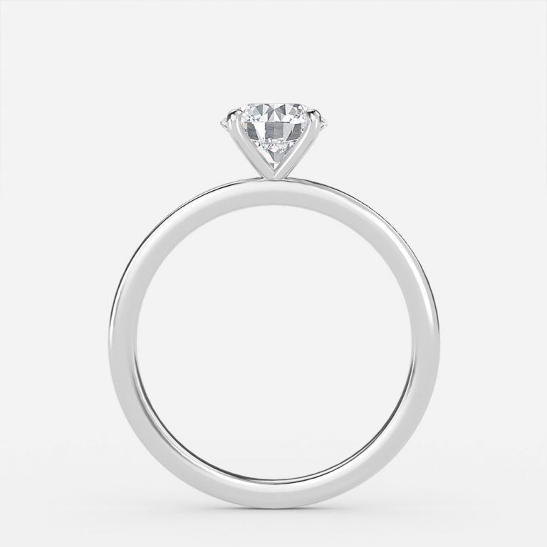 Nhẫn đính hôn kim cương nhân tạo Jiani Round Lab Grown Solitaire