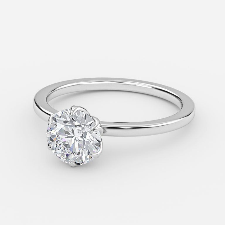 Galadriel Round Lab Grown Diamond Solitaire Engagement Ring