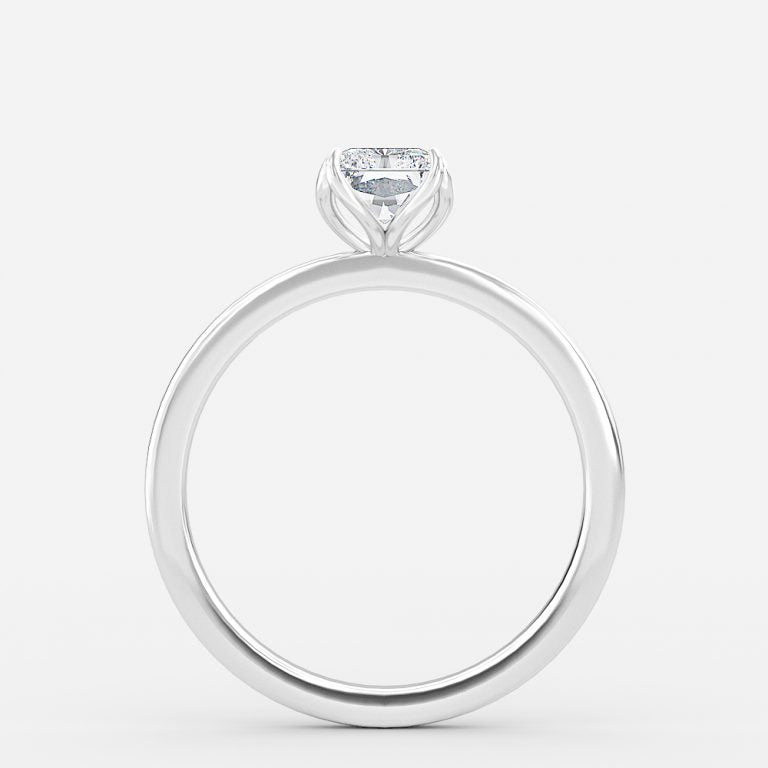 Kolm Radiant Solitaire Lab Grown Diamond Engagement Ring