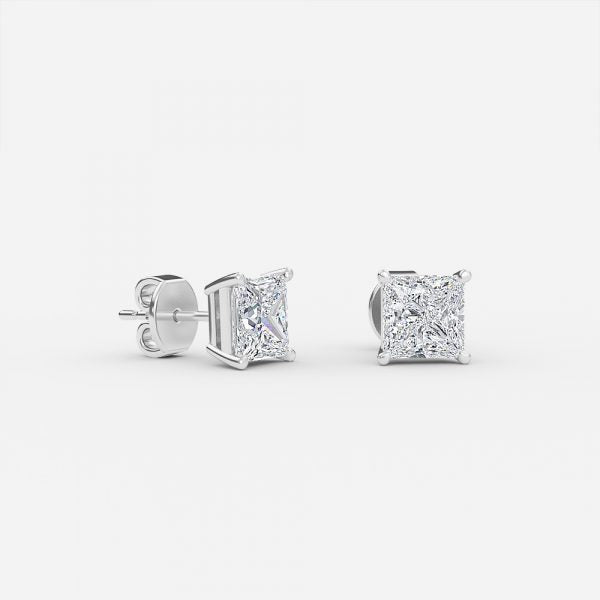 Princess Lab Diamond Stud Earring