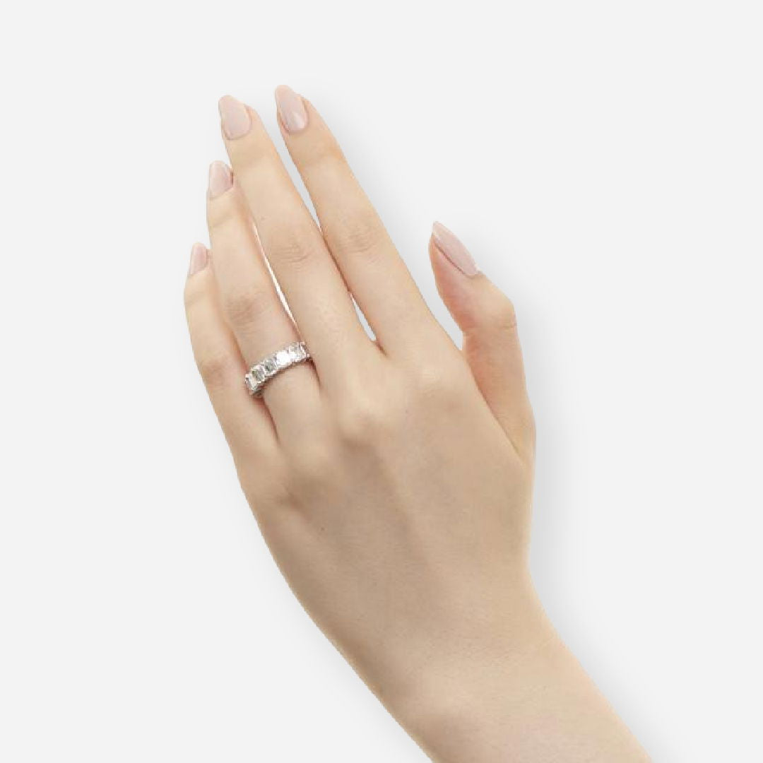 Classic Emerald Eternity Band
