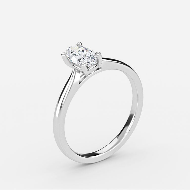 Violette Marquise Solitaire Lab Grown Diamond Engagement Ring
