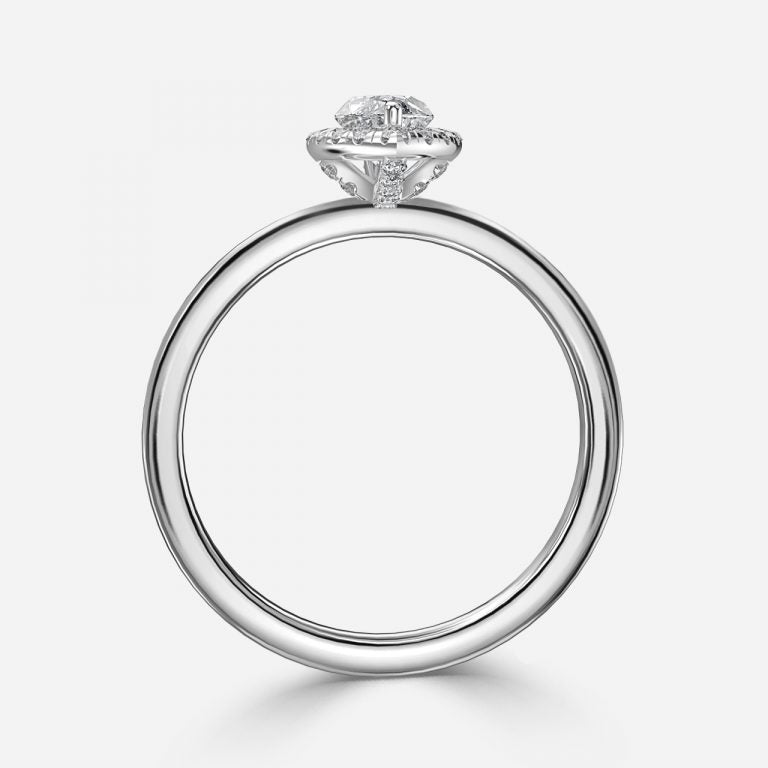 Jodha Marquise Halo Lab Grown Diamond Engagement Ring